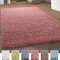 Paco Home Shaggy Teppich Hochflor Langflor Teppiche Hochwertig Pastell Uni Versch. Farben, Grösse:140x200 cm, Farbe:Pink