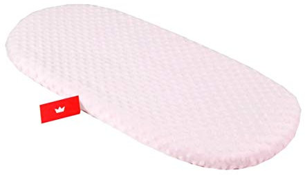 BABYLUX Spannbettlaken für Kinderwagen Stubenwagen Baby Spannbetttuch Wiege Stuben Bettlaken (3. Minky - Rosa)