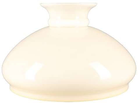 Petroleumglas Lampenglas Ersatzglas Glasschirm Ø 275mm Opalglas 185mm Höhe Beige