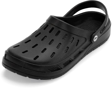 Lakeland Active Men's Coniston Ultra-Breathable Clogs for Summer Holidays and Everyday Use - Black - 7 UK