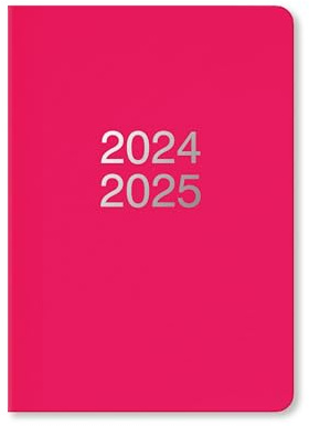 Letts of London Dazzle Agenda scolaire semainier 2024/2025 A5 – Rose