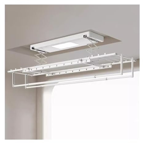An der Decke montierte Wäscheleine, elektrischer an der Decke montierter Kleiderbügel, Fernbedienung, automatisches Heben, Balkon, Teleskop-Kleiderbügel, Haushaltskleidung, Trockenstange, Rack,