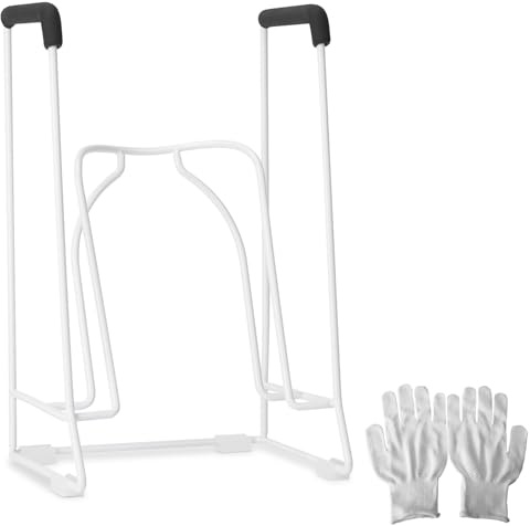 Zipcase Large Size Stocking Donner, Sock Aid Tool to Put on Compression Socks for Large Calves from 18 to 20 in Circumference(Compatible for JOBST,SB SOX,CHARMKING,FITRELL,Bluemaple,COOLOVER) White