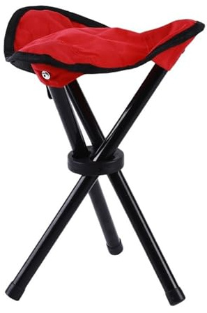 DZHCBNE 1 taburete plegable de camping, asiento portátil con trípode para exteriores, silla de camping plegable, pesca, 30.5 cm, silla plegable de 3 patas para senderismo, picnic, playa, viajes al