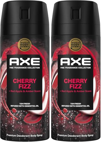 Axe desodorante en aerosol Axe Cherry Fizz, 150 ml (Paquete de 2)