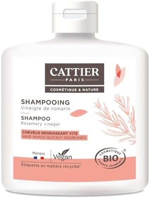 Cattier - Champú Cabello graso con vinagre de romero, 250 ml