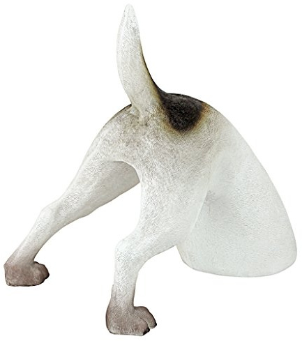 Design Toscano Térrence le Terrier le Chien de Compagnie Creusant Statues de Jardin, 30 cm, polyrésine, palette complète de couleur