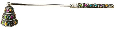 Biedermann & Sons Silver-and-Black Candlesnuffer with Jewels