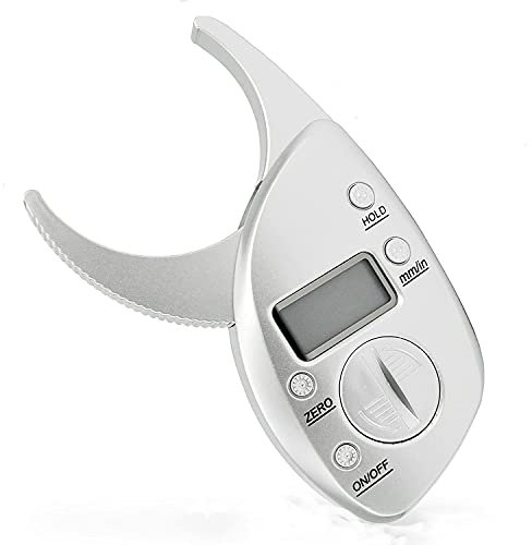 ANCLLO 50mm Digital LCD Body Fat Caliper Skin Fold Thickness Measuring Device