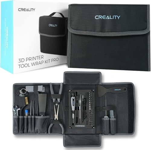 Creality Kit de herramientas para impresora 3D, juego de 74 piezas de herramientas para impresora 3D, kit de envoltorios de herramientas para montaje/retirada/corte de filamento, accesorios para