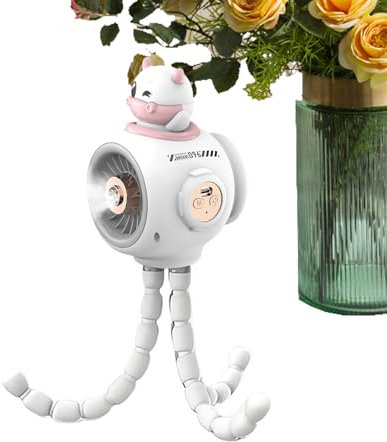 Generico Ventilador de cochecito para cochecito, ventilador con pulverización de agua para carritos de ruedas | 3 velocidades, dispositivo refrescante para compras, camping, viajes al aire libre y