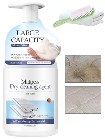 Dmuzsoih Detergente e Smacchiatore per Materassi | 300 ml Spray Detergente Per Macchie | Spray Per La Pulizia Dei | Per Tappeto, Divano, Sofà, Tappetino, Rivestimento, Tessuto, Biancheria, Casa