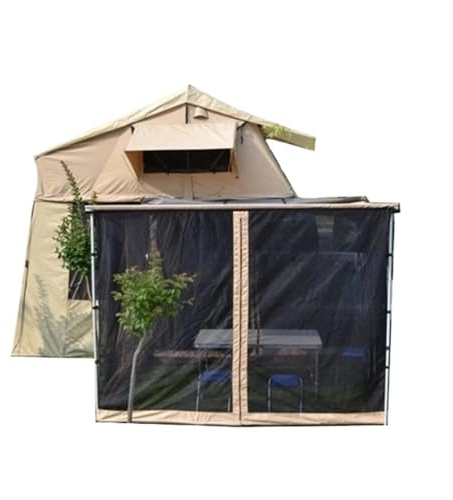 Tente de Toit for SUV et Pick-up, 2-3 Personnes, en Tissu imperméable 600D, Montage Rapide, avec Matelas et échelle, idéale for Le Camping Tout-Terrain en Toutes Saisons.(CFR by Sea)