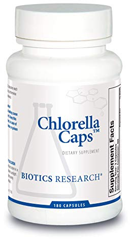 Biotics Research Chlorella Capsules Chlorella Supplements for Digestion, Detox, and Immune Support 180 Capsules