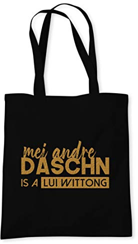 meinherzschlag Tasche Lui Wittong schwarz-gold