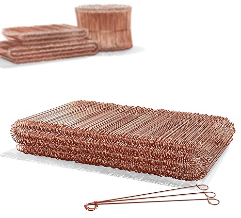 Heimfleiss Betongbindningstråd 1,0 x 100–160 mm (500 st.) – Kopplad bindningstråd – ögeltråd för trådvridning – påstrådstängning