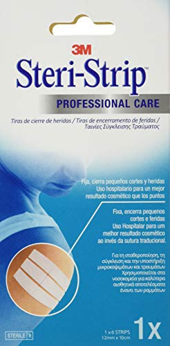 Steri Strip Tiras Sutura 12X100 Mm 6 Uni