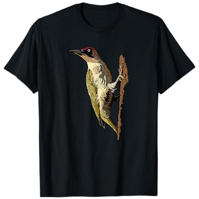 Green Woodpecker Bird Watching Picidae Gift T-Shirt