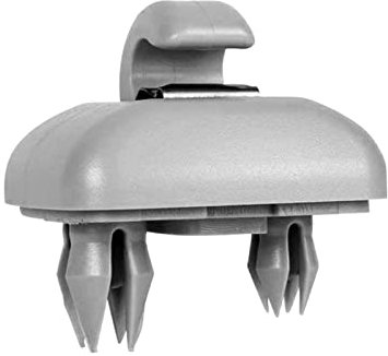 Shkalacar - Gancho para Visera de Coche, Soporte de Gancho para Visera Parasol de Coche Compatible con Audi A1 / A3 / A4 / A5 / Q3 / Q5 (8E0 / 857/562) A7 / B6 / B7 / B8 / S4 / S5, Gris