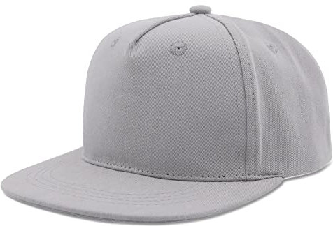SEYUFN Kinder Baseballmütze Baby Mädchen Jungen Kappe Cap Baseballkappe mit Flacher Krempe für Kinder Jungen Sport Hut mit Cartoon-Muster Mädchen (Hellgrau, 2-4 Jahre(52cm))