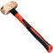 WEDO Kupferhammer,Vorschlaghammer mit Fiberglasstiel,1Pfund(450g) Kupfer Fäustel,Länge 300mm,Trockenbauhammer,Stemmhammer,Abbruchhammer Einsatz bei Präzisionsabbrucharbeiten,Wärmebehandlung