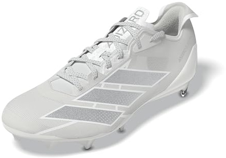Adidas Men's Adizero 13.0, White/Silver Metallic/White, 17