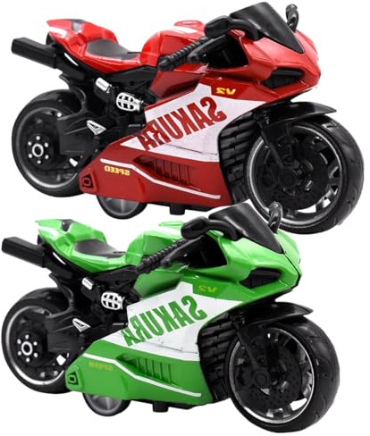 LGWJHCY 2 Pezzi Giocattolo Moto Alta Simulazione - Modello Perfetto per Bambini Sopra i 3 Anni Con Diverse Funzioni