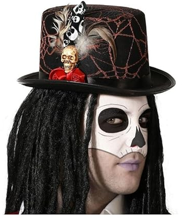 Atosa Chapeau Haut de Forme Vaudou Halloween