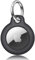 Wanme Hülle für Apple AirTag Schlüsselanhänger, Tragbar Keyring Abdeckung, Schutzhülle für AirTag Case Tracker (Schwarz)
