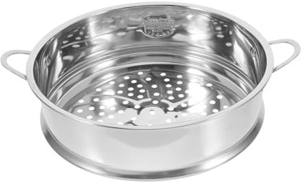OFFSCH Cottura A Vapore in Acciaio Inox Manico 22 Cm Griglia Per Cucina Resistente Lavabile Per Cottura A Vapore Di Casa E Ristorante