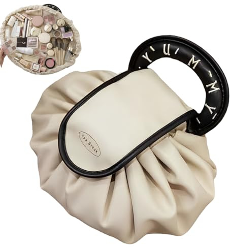 Borsa per il trucco, Trousse Trucchi Donna,Porta Trucchi Da Viaggio,Portatile Borsa Trucco,Beauty Bag,Borsa Cosmetica Con Coulisse,Idee Regalo Donna/Ragazza