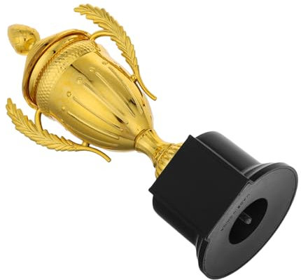 HANABASS Mini Trofei in Plastica Oro per Bambini, Trofei di Partecipazione per Competizioni Sportive, Premio Decorativo Coperchio per Feste e Scuole Elementari