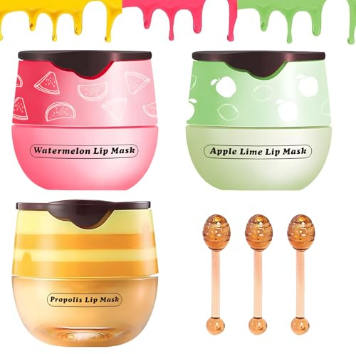 3 PCS Honeybalm, Honey Balm UK Lips, Honeybalm Lip Scrub Exfoliator, Moisturizing Repairing and Preventing Dryness, Reduce Lip Lines, Repair Protection