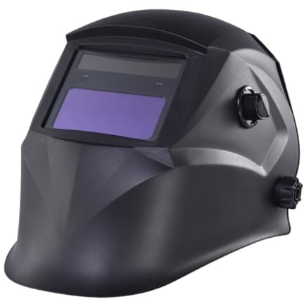 Tyinerc Caschi di Saldatura da Uomo - Schermo Auto-Oscurante A Energia Solare | Passamontagna Anti-Scintille - per la fabbricazione Riparazione Automobile Costruzione Quotidiana