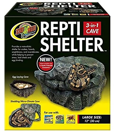 Zoo Med RC-32 Repti Shelter 3 in 1 Höhle für Reptilien und Amphibien LG, 30 cm