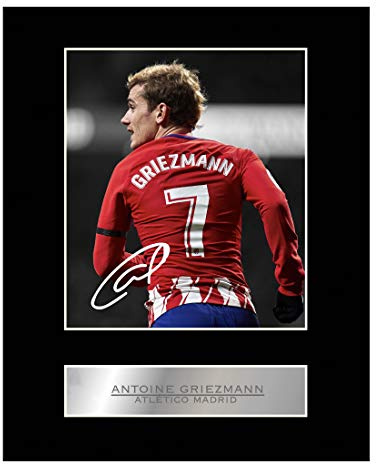 Foto firmada de Antoine Griezmann del Atlético de Madrid #1 con autografía de regalo