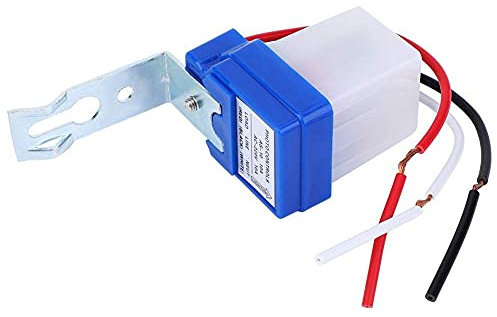 2 Interruptores Control de Luz Sensor Fotocélula Automático Exterior Fotoswitch (AS-10A-220V)