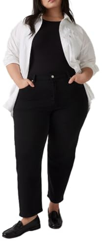 Levi's Plus Size 501 Crop, Jeans Donna, Black Sprout, 18W