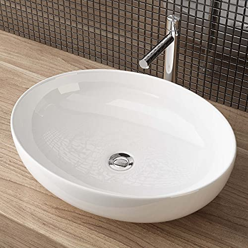 handfat badrum keramik kärl tvättställ (Vit / A588, 51x40x13cm)