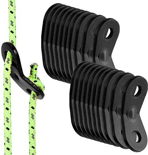 XPEX 20 PCS Tensor Cuerda de Aleación de Aluminio Ajustador,Fuerte y Duradero, fortalece la Estabilidad de la Tienda,para Tienda de Camping Senderismo al Aire Libre