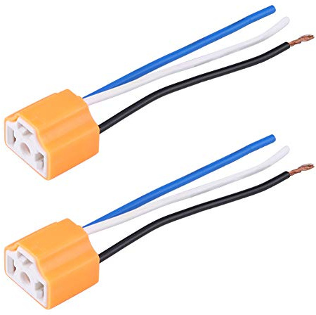 Spina Connettore Faro Femmina in Ceramica H4/9003/HB2 Presa Lampadina LED Nuovissima Al per L'illuminazione del Veicolo