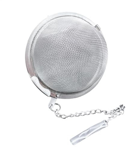 Teekugel, Tee-Ei-Kugel | Tee-Ei Aus Edelstahl - Teekugelsieb Aus Edelstahl Für Losen Tee, Wiederverwendbares Teesieb Mit Kette Für Heißen Tee, Eistee Und Kaffee