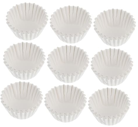 MAGICLULU 1000pezzi Pirottini in Carta Antiaderente Per Muffin e Cupcake Resistenti Alte Temperature Impermeabili e Antiolio ø Pirottini Da Forno Usa e Getta Per Dolci e Muffin