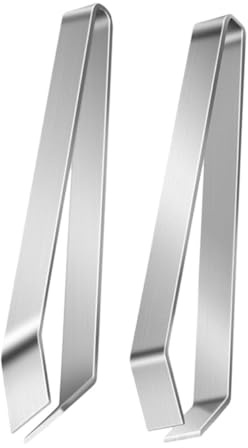 Cabilock 2 Piezas Pinzas para Eliminar Espinas y Pelos Cocina Acero Inoxidable de Unidades Planas Herramienta Versátil para Pescado Cerdo y Aves Adaptable para Uso Doméstico y Profesional
