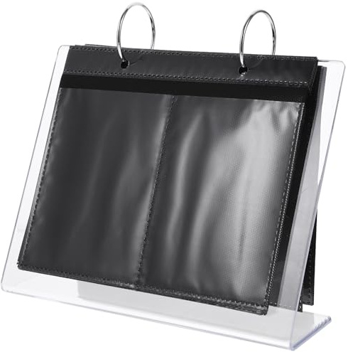 ELAYARD Présentoir Rigide en Plastique pour Album de Stickers à Ongles Porte-Stickers Multi-Usage pour Manucure Format Compact pour Salon et Usage Professionnel pour Organiser et