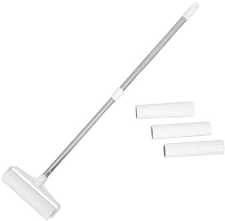 DIYEAH Rodillo Quitapelusas Adhesivo Reutilizable para Mascotas 19 CM 3 Rollos de Papel de 30 Hojas Removedor Portátil para Alfombras Ropa y Muebles Adecuado para Eliminar Pelo y