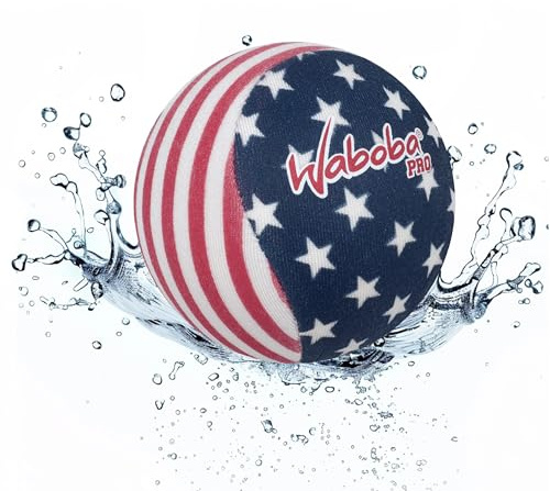 Waboba Water Bouncing Pro Ball-Stars & Stripes, White/Red/Blue