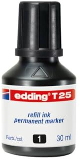 Edding 4004764023868 Flacone Inchiostro, 30 ml, Nero