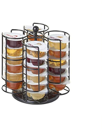 Nifty Solutions Compatible with Bartesian Cocktail Holds up to 24 Capsule Pods, Spins 360-Degrees, Medium (Pack of 1), Black, (5620)
