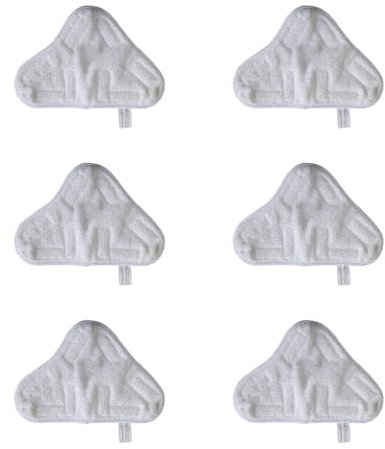 Malayas New Set of 6 Microfiber Steam MOP Floor Washable Replacement Pads Compatible Most Steam Mop Pads on the market, washable microfiber cloth pads, Hot Spray Mop Refills